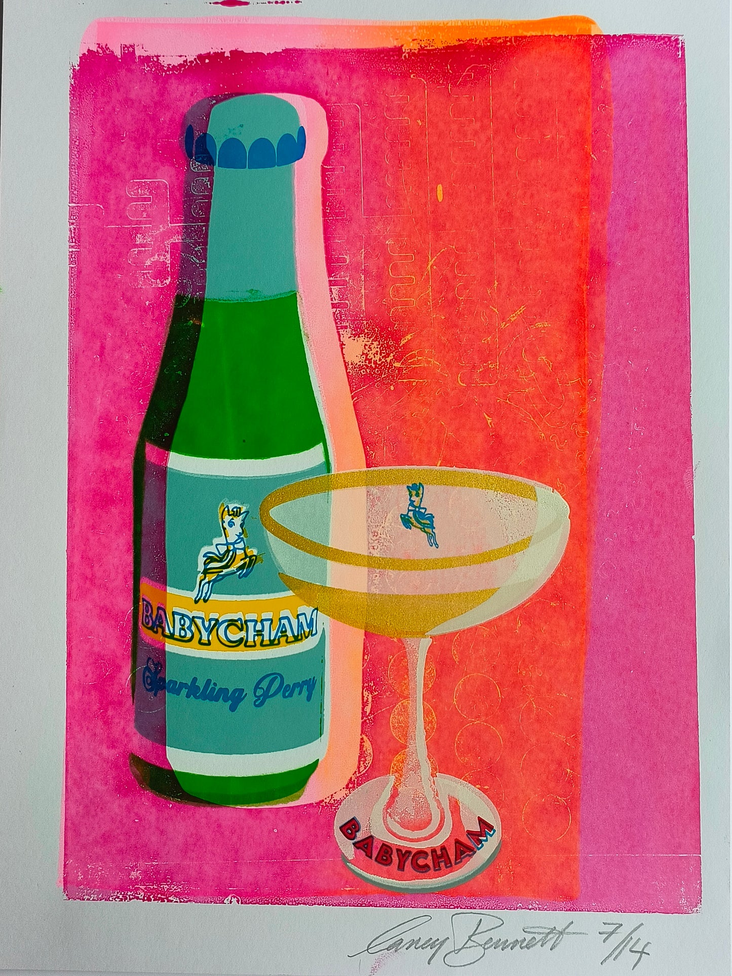 BABYCHAM SCREENPRINT 07/14
