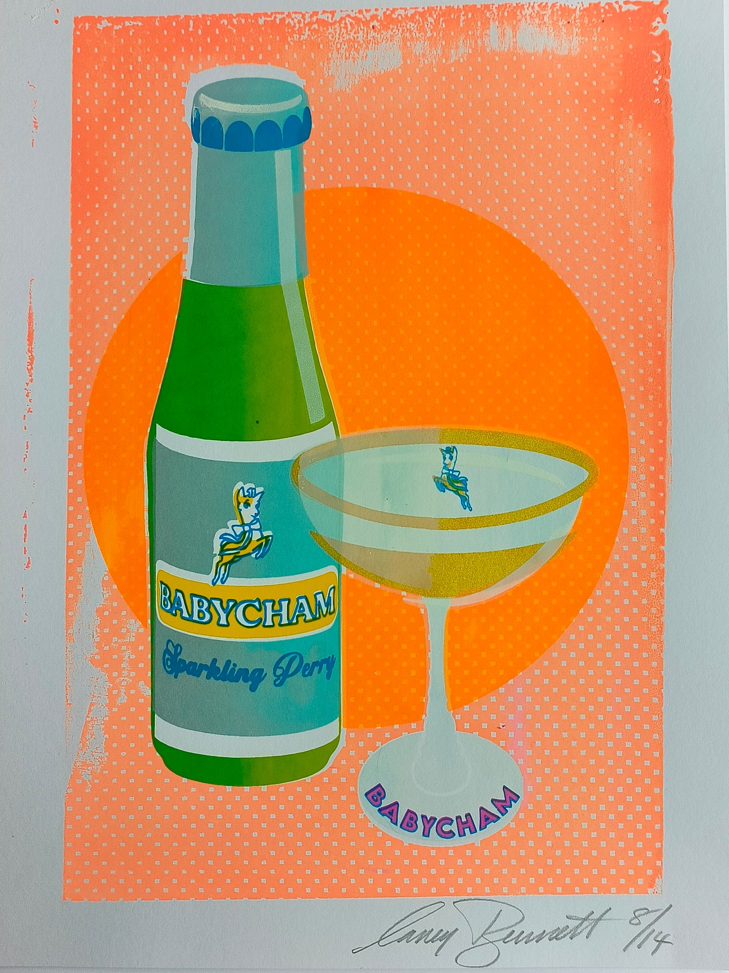 BABYCHAM SCREENPRINT 08/14