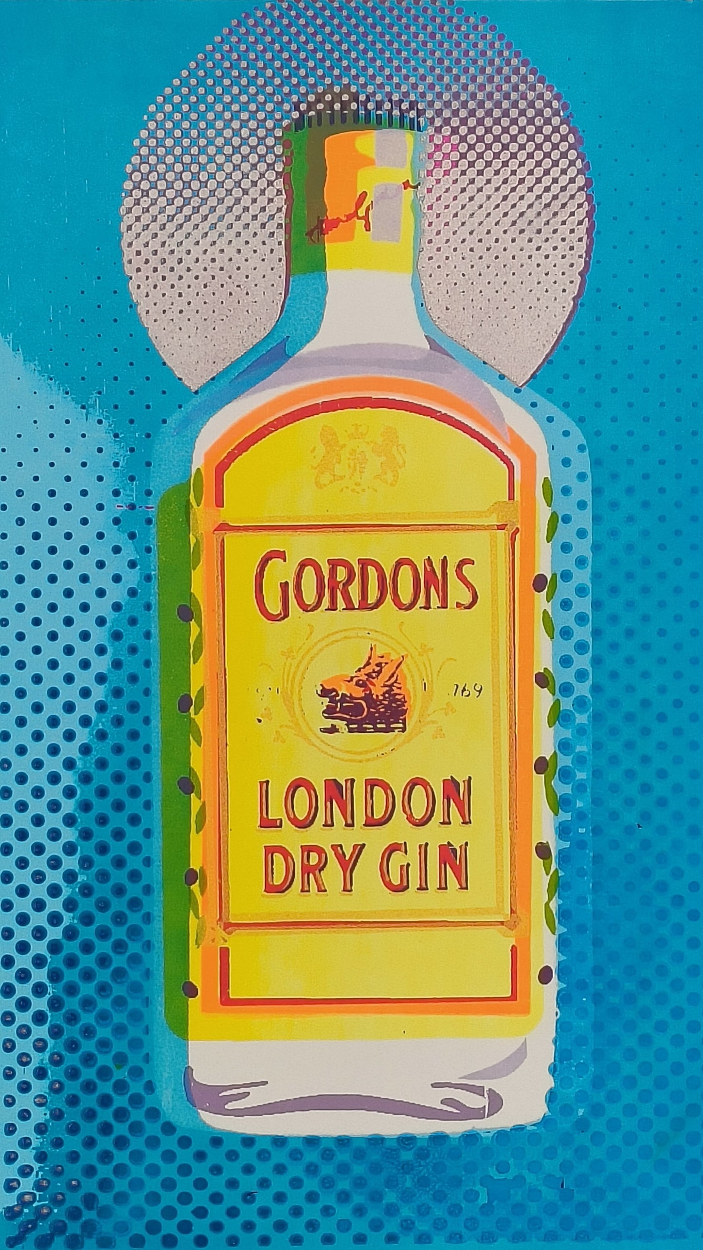 GORDON'S GIN SCREENPRINT (blue) 11/18