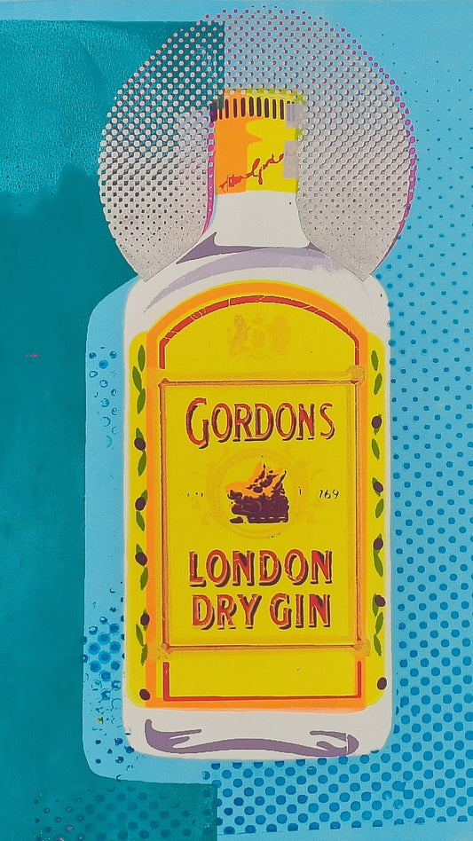 GORDON'S GIN SCREENPRINT (blue) 12/18