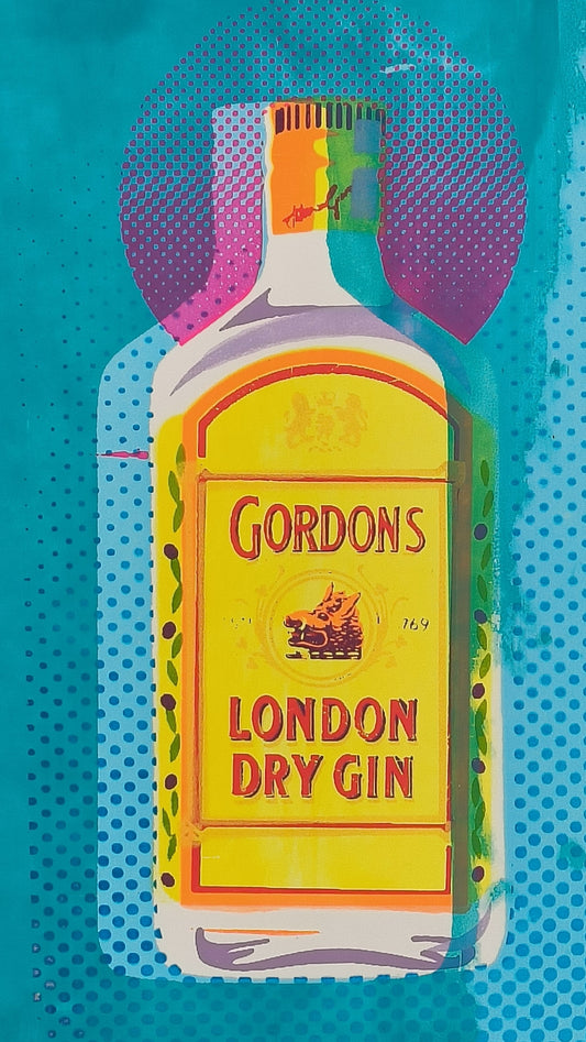 GORDON'S GIN SCREENPRINT (blue) 03/18