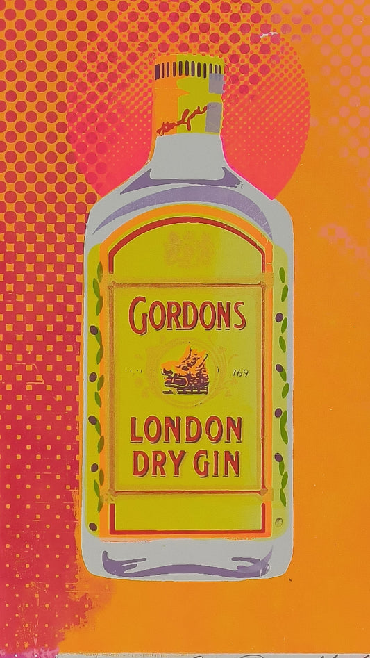GORDON'S GIN SCREENPRINT (orange) 04/20