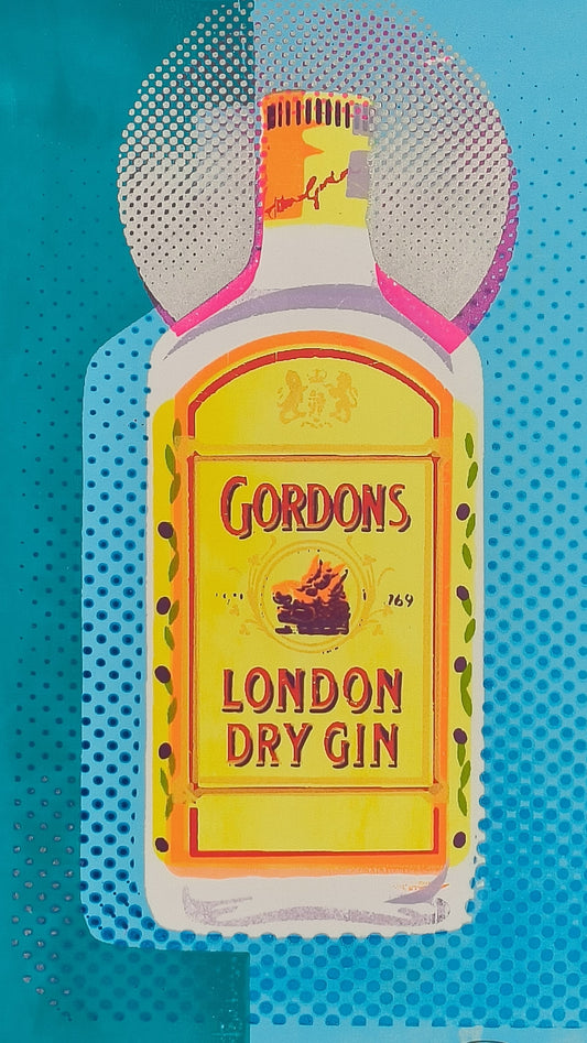 GORDON'S GIN SCREENPRINT (blue) 05/18