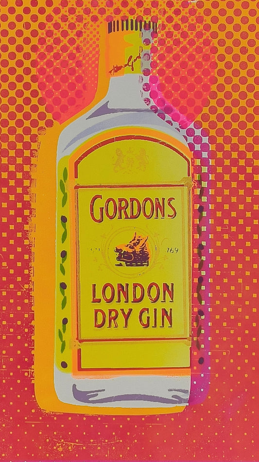 GORDON'S GIN SCREENPRINT (orange) 06/20