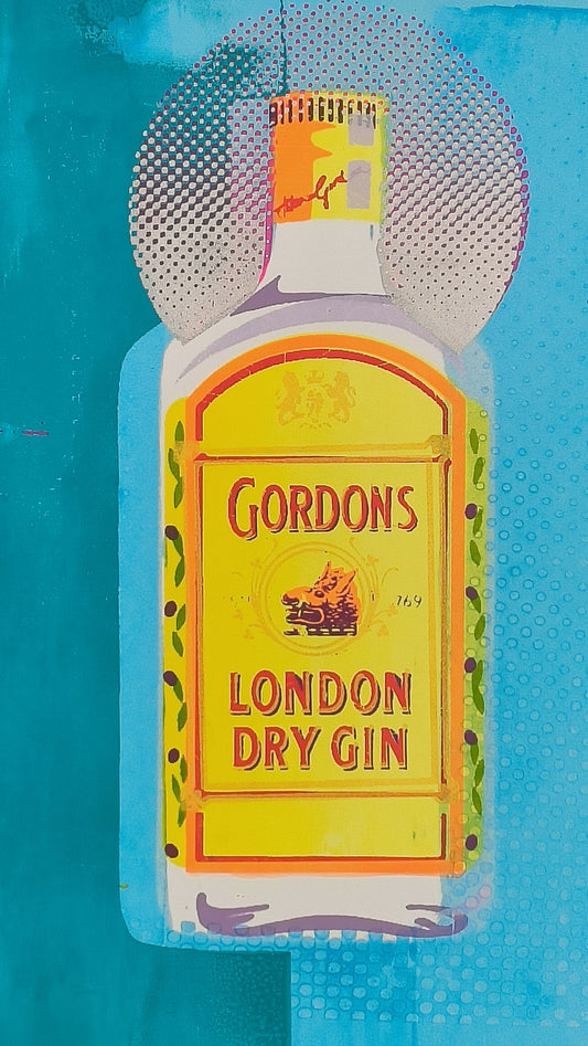 GORDON'S GIN SCREENPRINT (blue) 06/18
