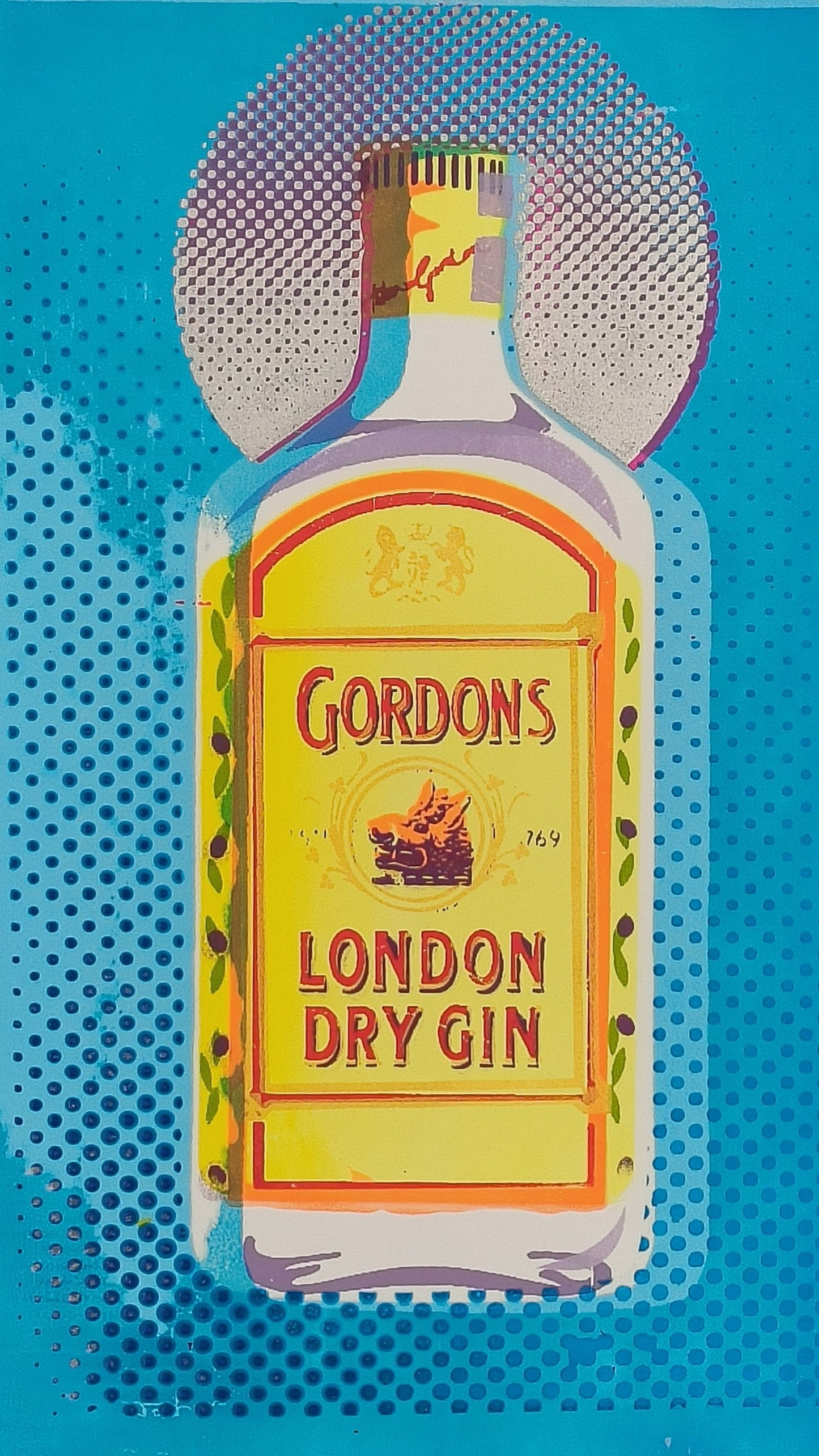 GORDON'S GIN SCREENPRINT (blue) 09/18