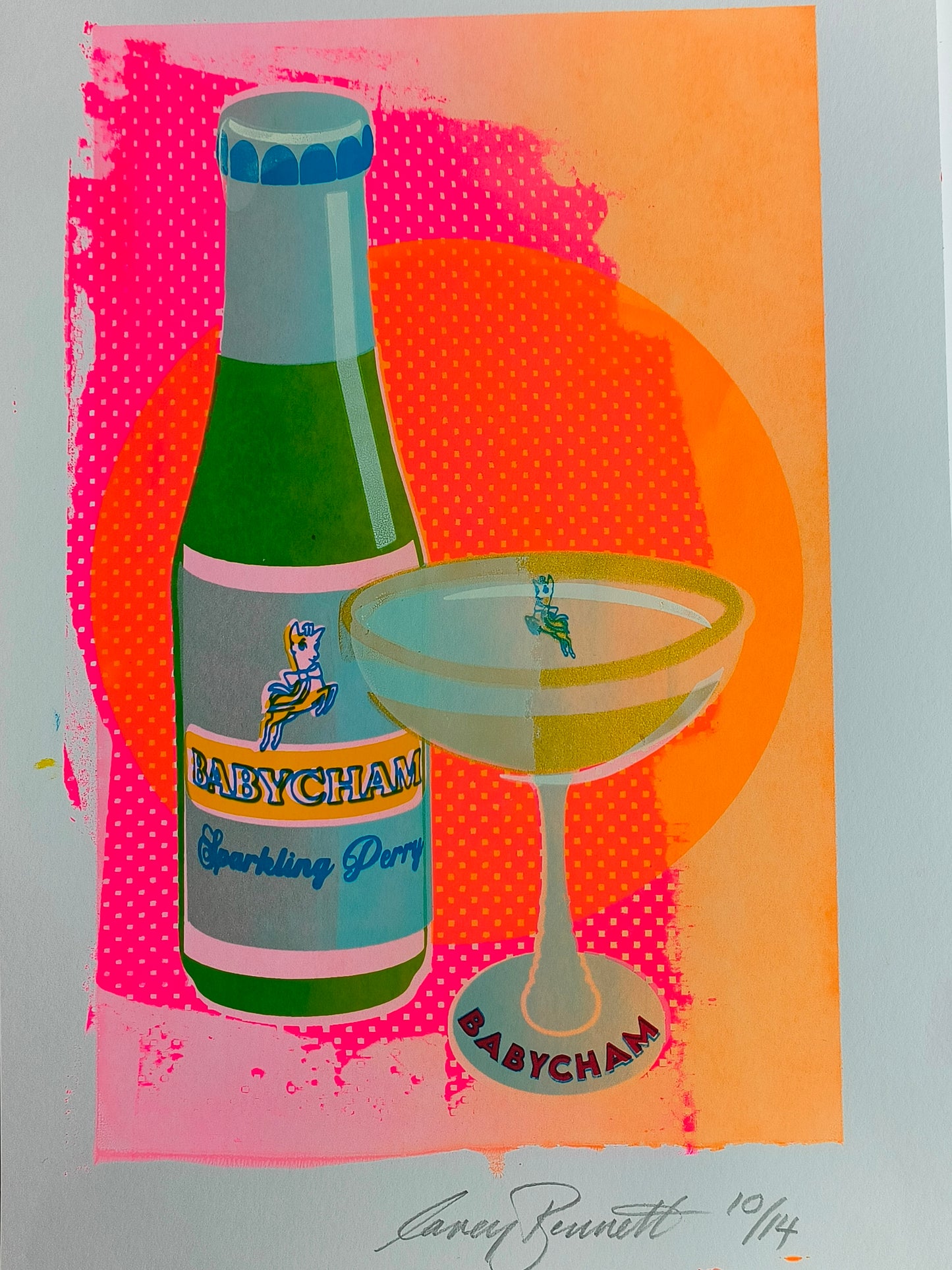 BABYCHAM SCREENPRINT 10/14