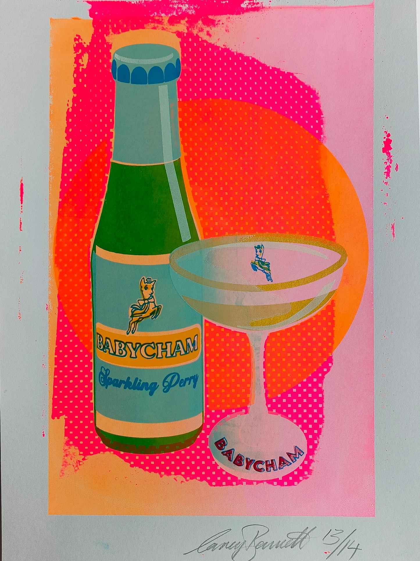 BABYCHAM SCREENPRINT 13/14