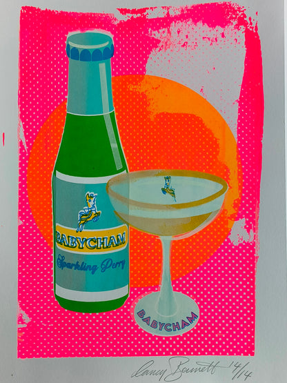 BABYCHAM SCREENPRINT 14/14