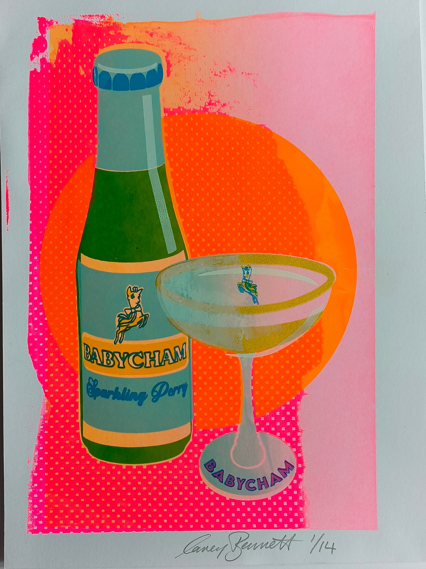 BABYCHAM SCREENPRINT 01/14