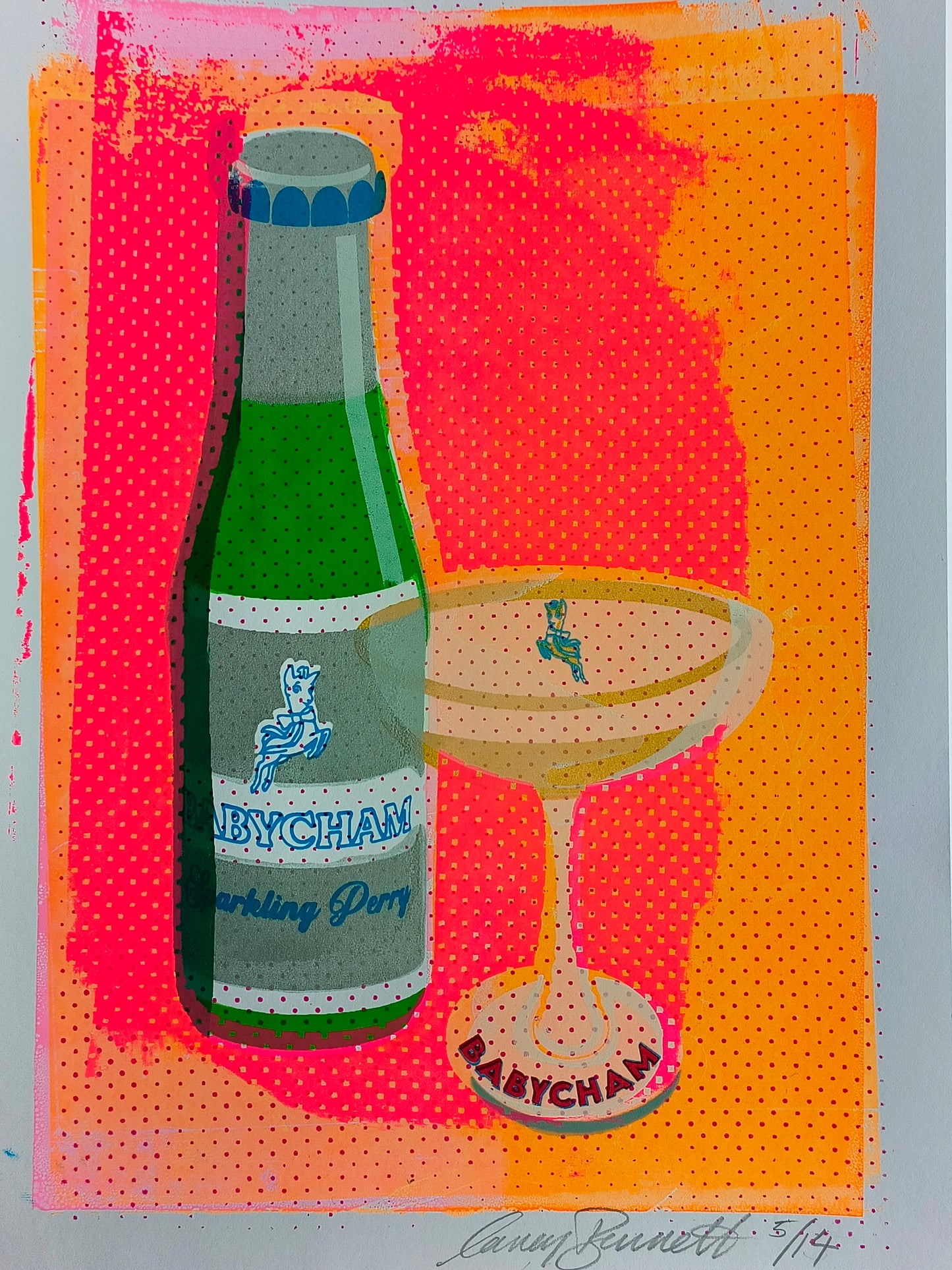 BABYCHAM SCREENPRINT 05/14