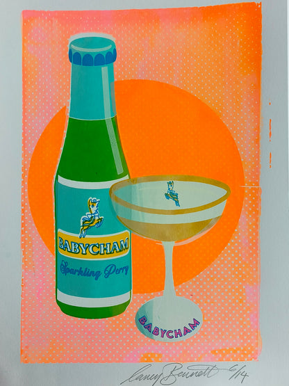 BABYCHAM SCREENPRINT 06/14