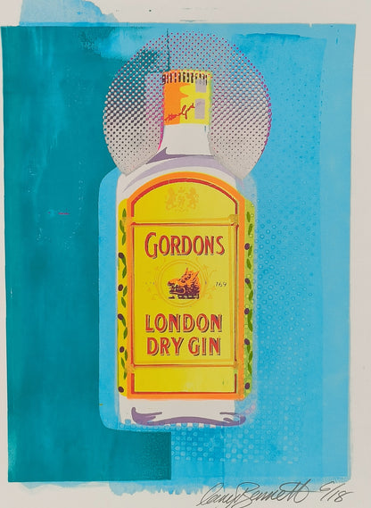 GORDON'S GIN SCREENPRINT (blue) 06/18