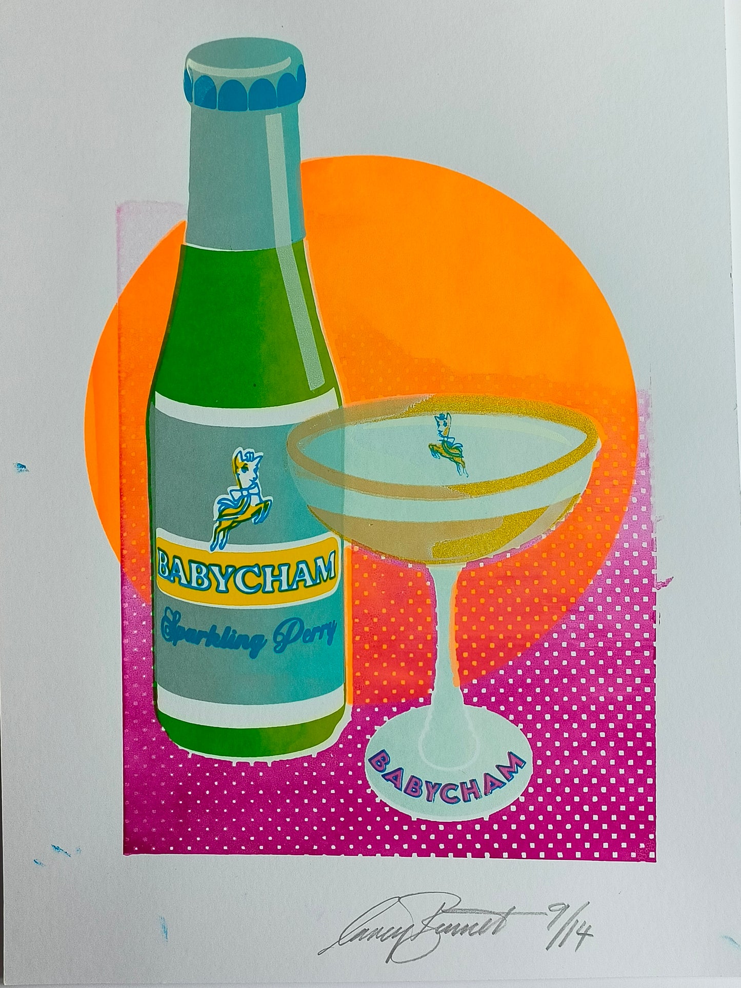 BABYCHAM SCREENPRINT 09/14