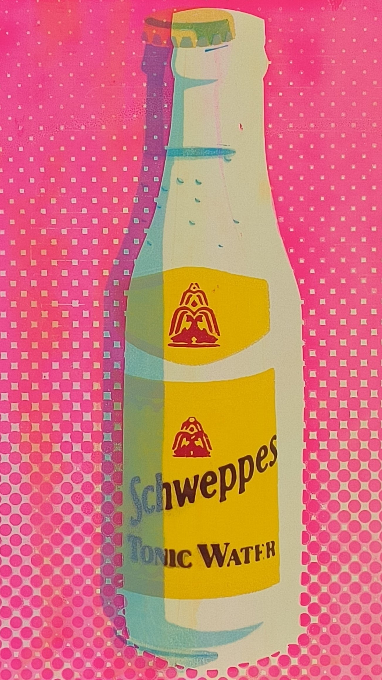 SCHWEPPES TONIC WATER SCREENPRINT 02/30