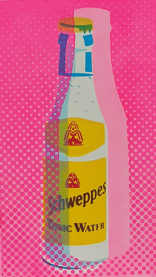 SCHWEPPES TONIC WATER SCREENPRINT 08/30