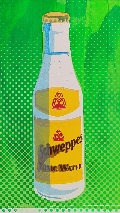 SCHWEPPES TONIC WATER SCREENPRINT 28/30