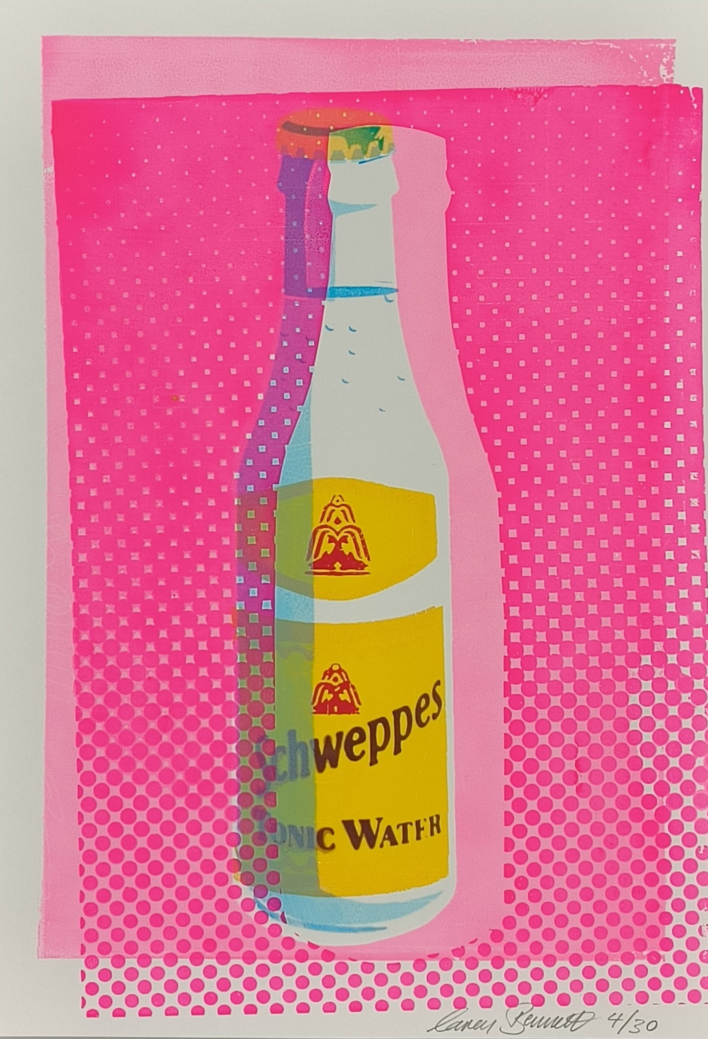 SCHWEPPES TONIC WATER SCREENPRINT 04/30