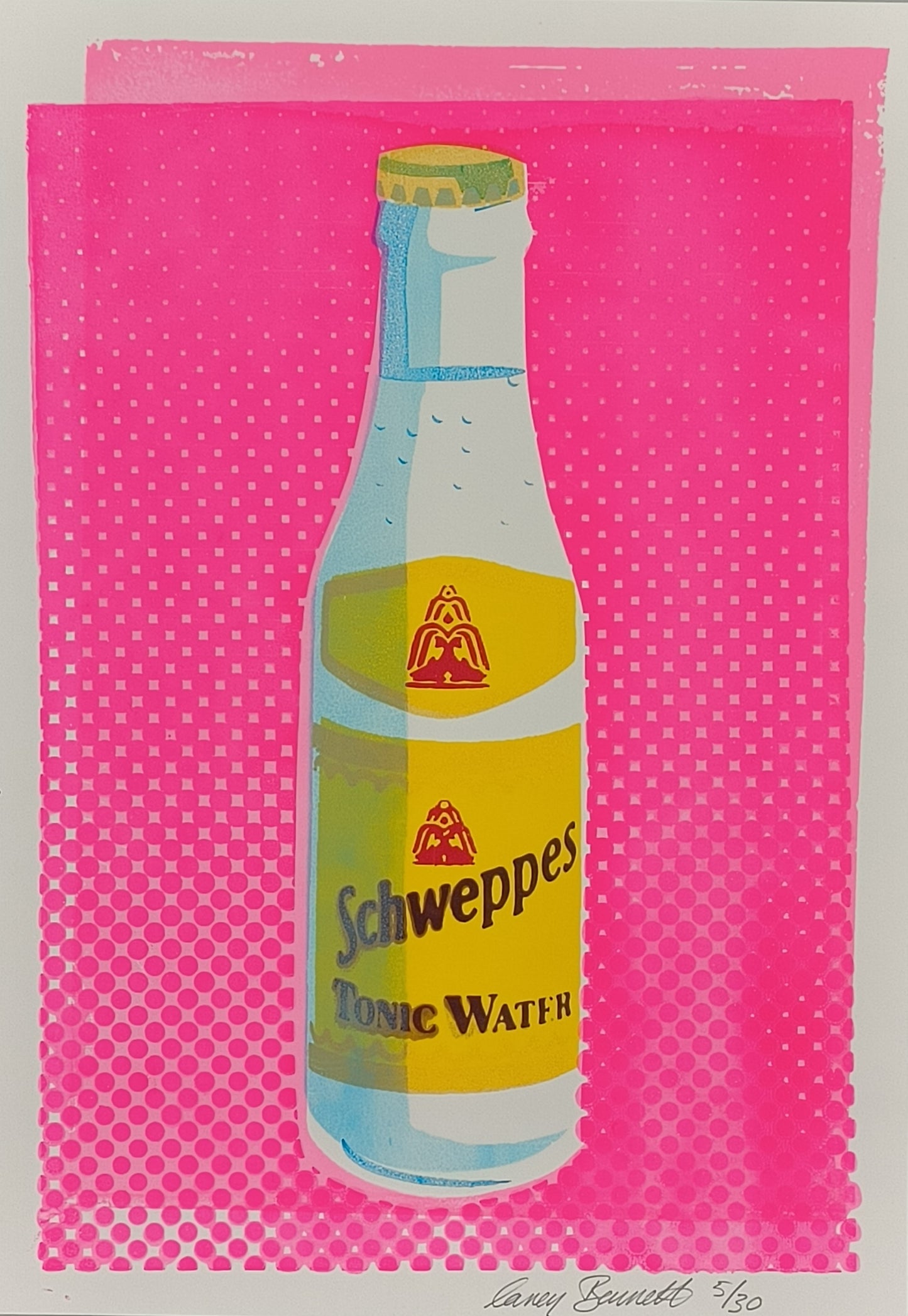 SCHWEPPES TONIC WATER SCREENPRINT 05/30