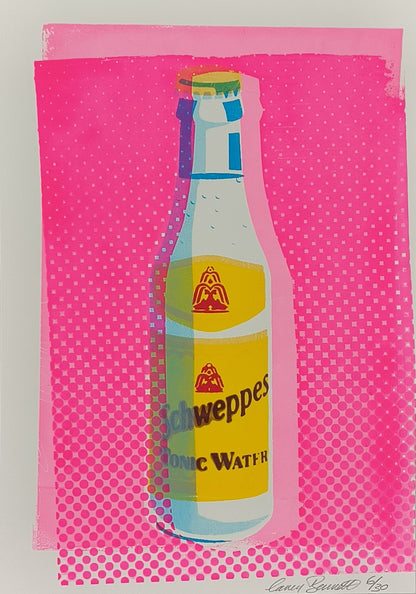 SCHWEPPES TONIC WATER SCREENPRINT 06/30