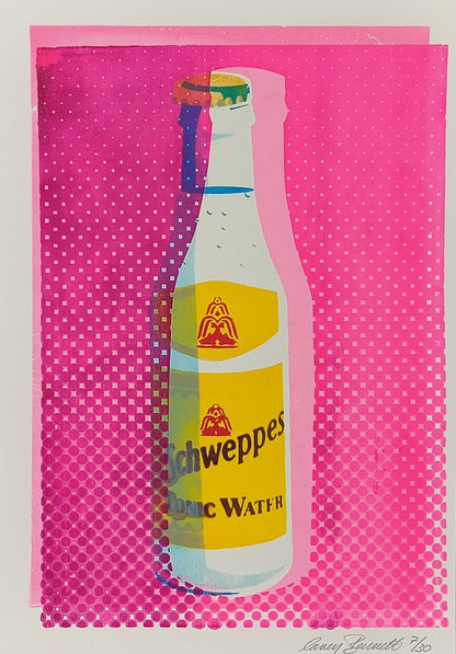 SCHWEPPES TONIC WATER SCREENPRINT 07/30