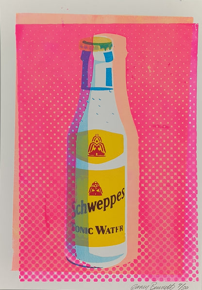 SCHWEPPES TONIC WATER SCREENPRINT 09/30