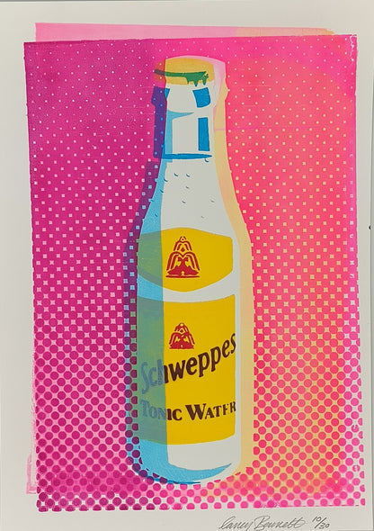 SCHWEPPES TONIC WATER SCREENPRINT 10/30