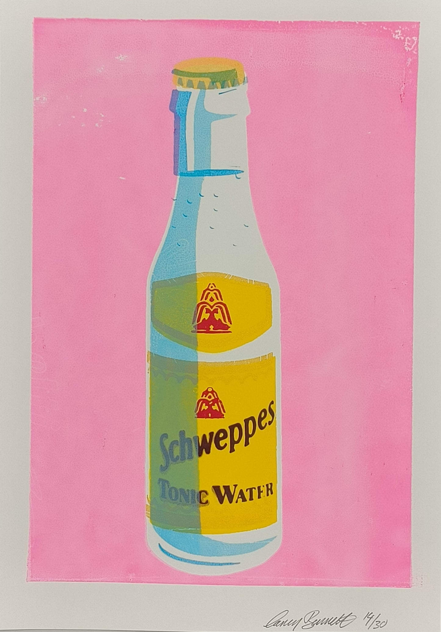 SCHWEPPES TONIC WATER SCREENPRINT 14/30