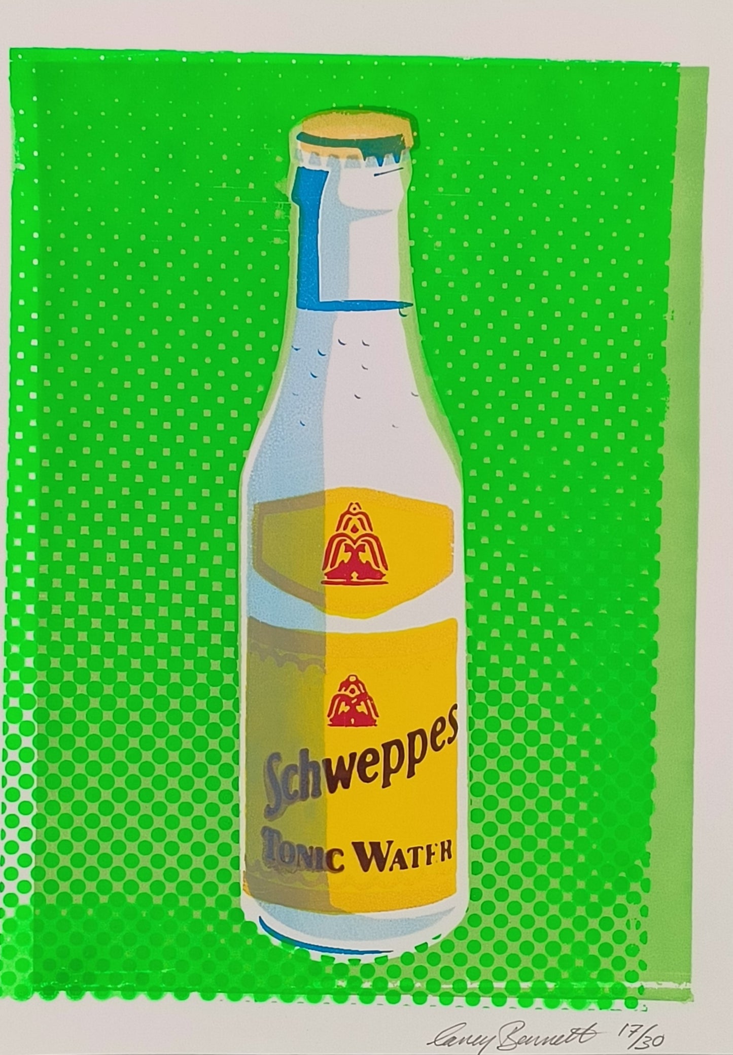 SCHWEPPES TONIC WATER SCREENPRINT 17/30