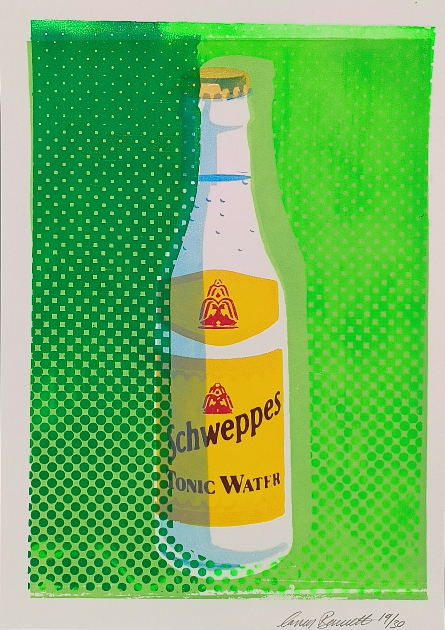 SCHWEPPES TONIC WATER SCREENPRINT 19/30