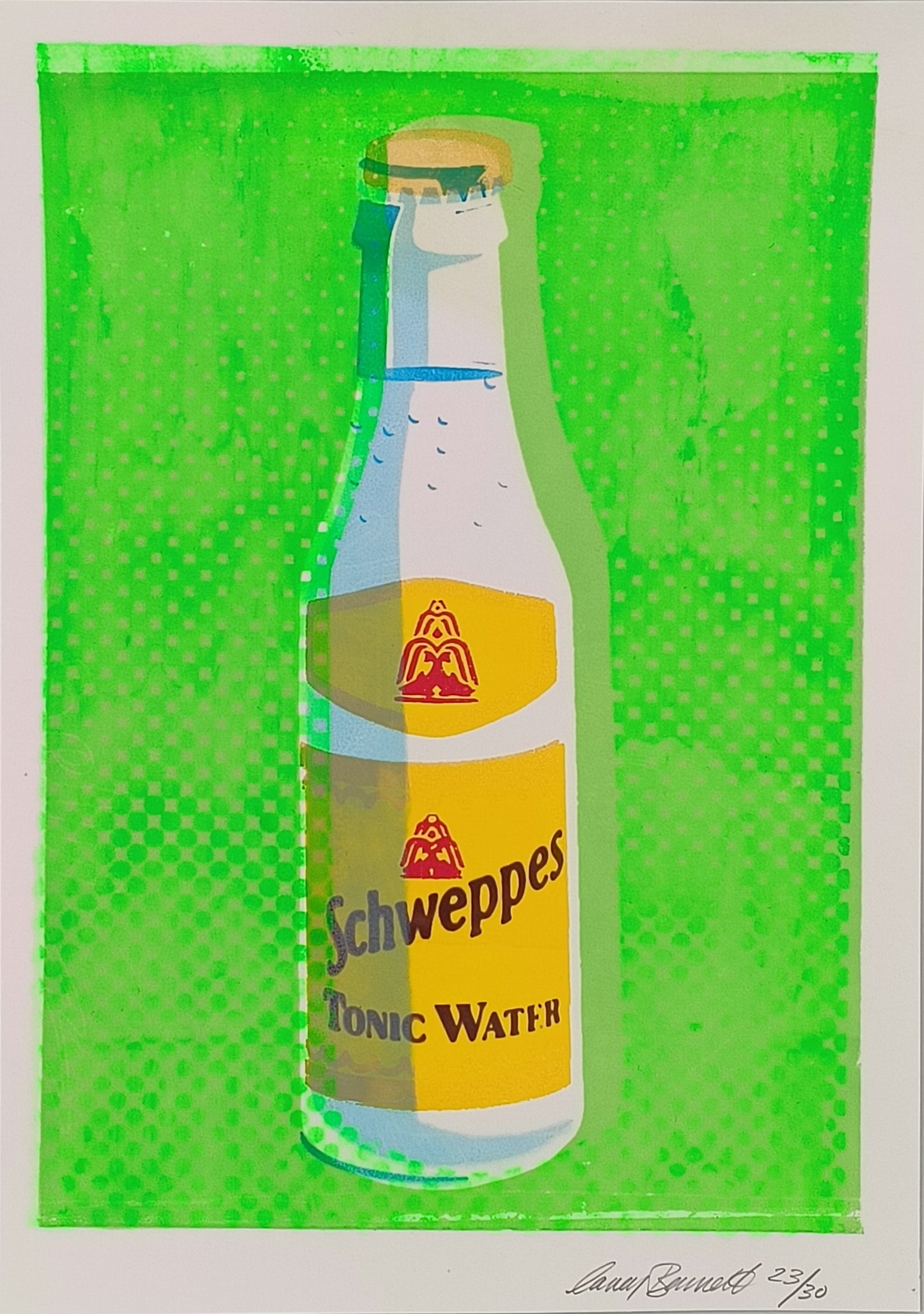 SCHWEPPES TONIC WATER SCREENPRINT 23/30