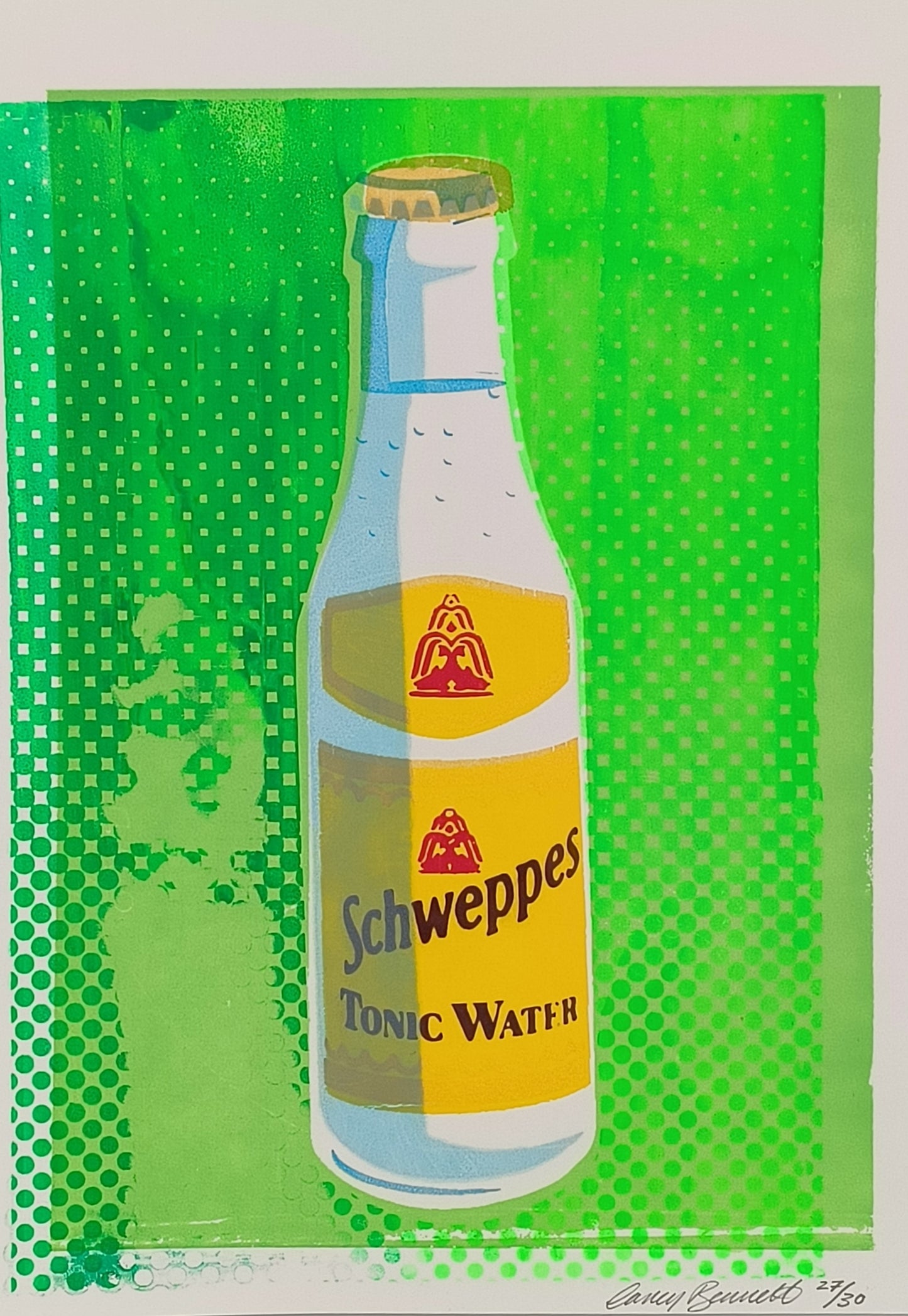 SCHWEPPES TONIC WATER SCREENPRINT 27/30