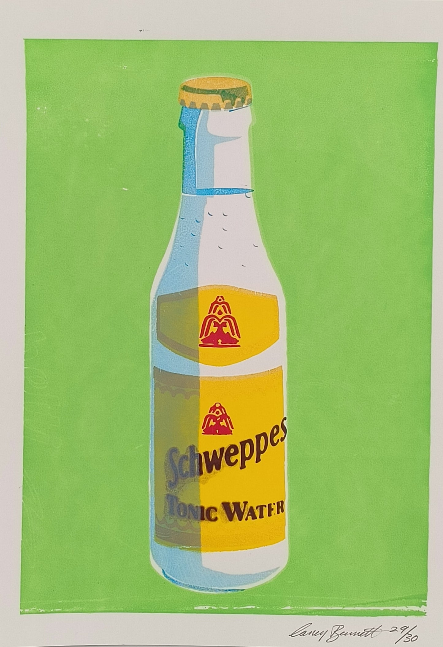 SCHWEPPES TONIC WATER SCREENPRINT 29/30