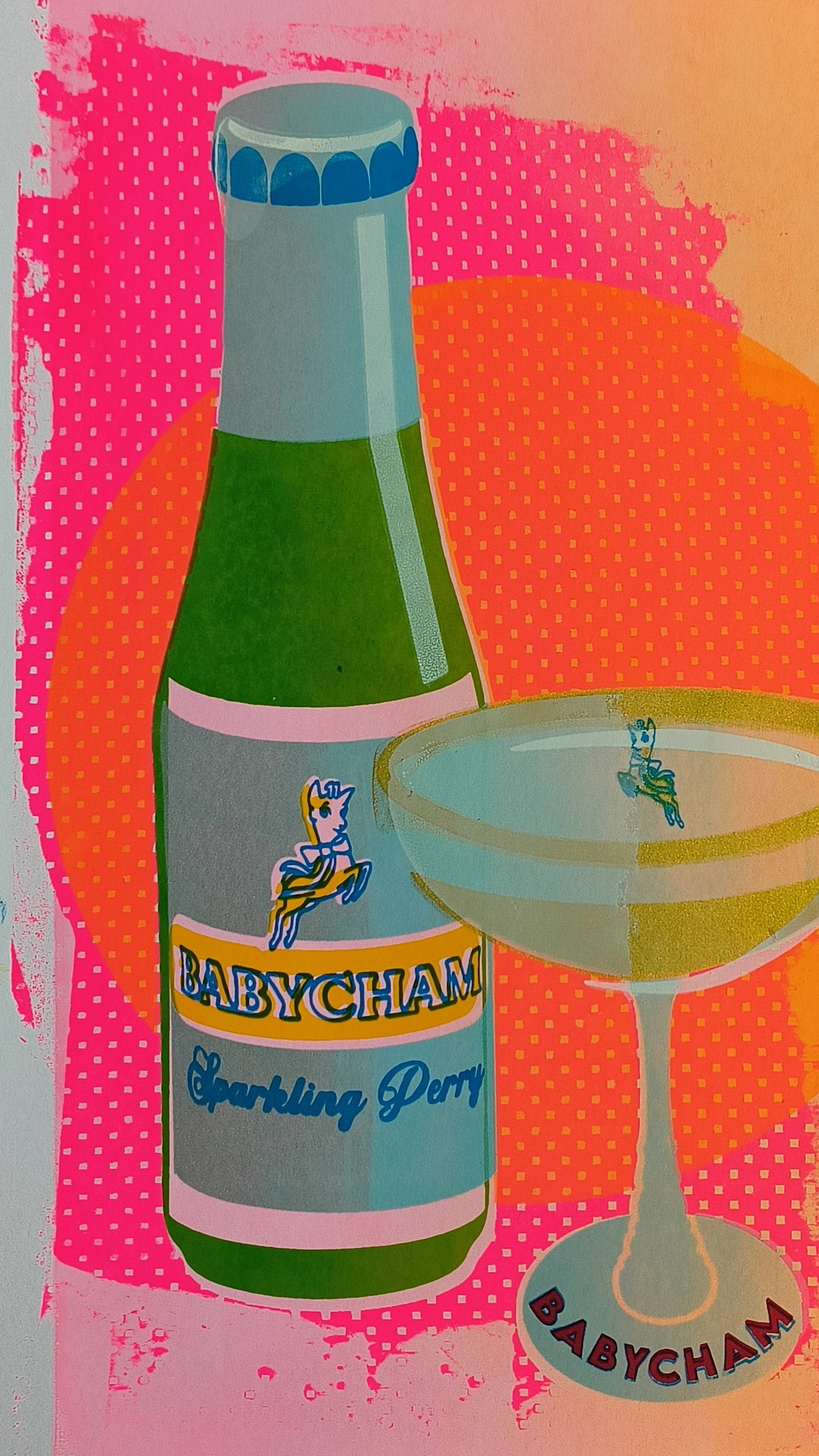 BABYCHAM SCREENPRINT 10/14