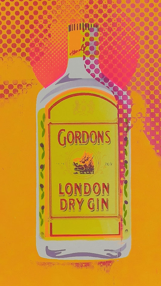 GORDON'S GIN SCREENPRINT (orange) 11/20