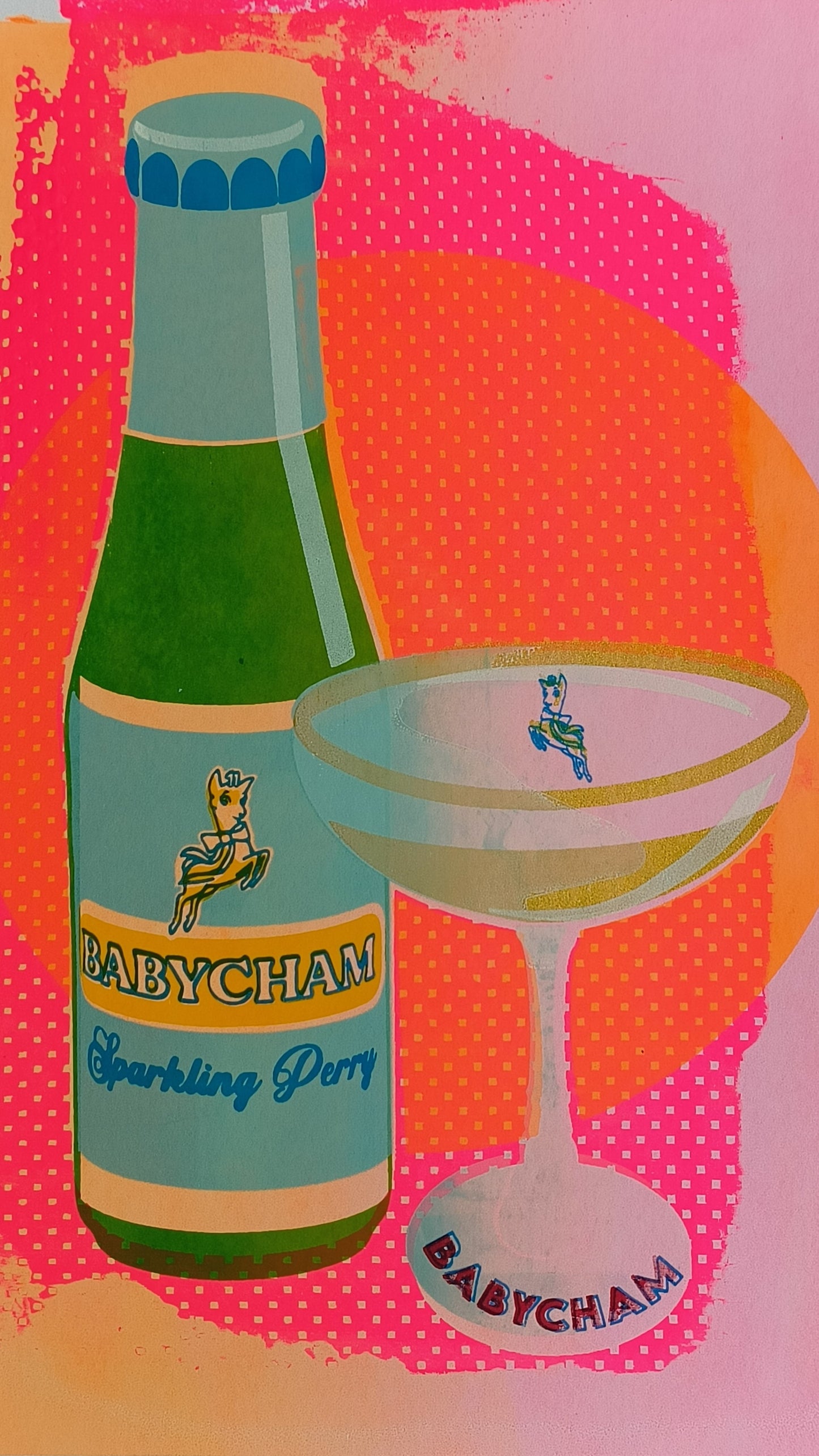 BABYCHAM SCREENPRINT 13/14