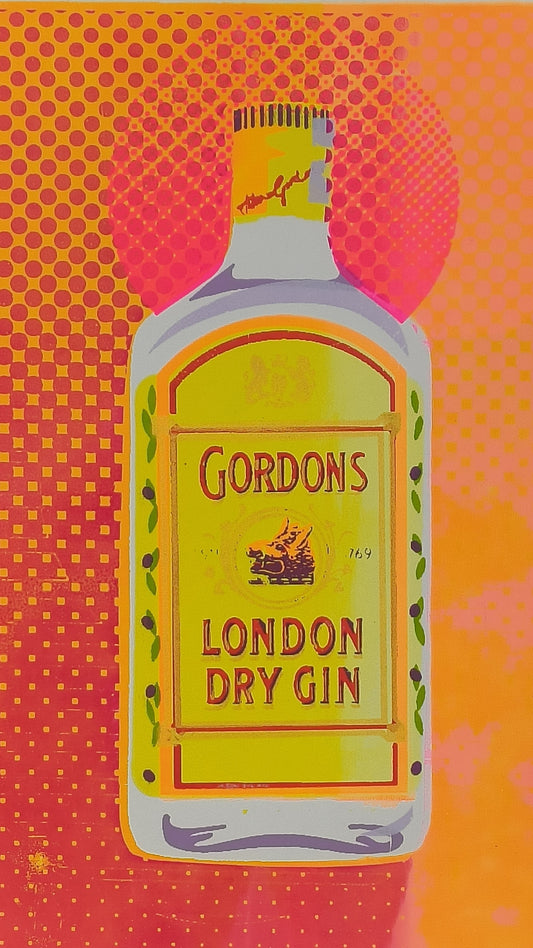 GORDON'S GIN SCREENPRINT (orange) 14/20