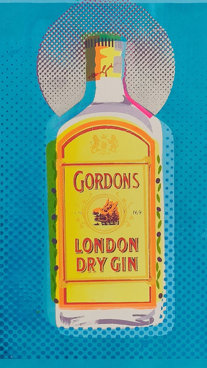 GORDON'S GIN SCREENPRINT (blue) 14/18