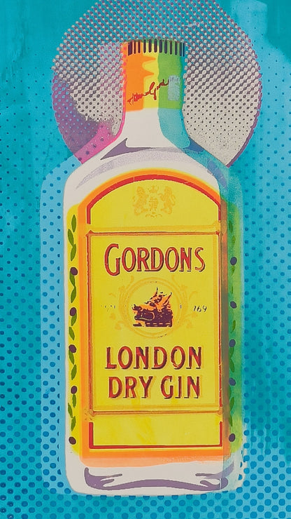 GORDON'S GIN SCREENPRINT (blue) 16/18
