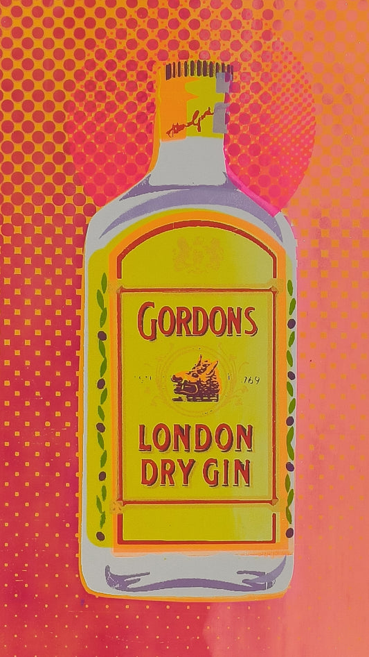 GORDON'S GIN SCREENPRINT (orange) 17/20