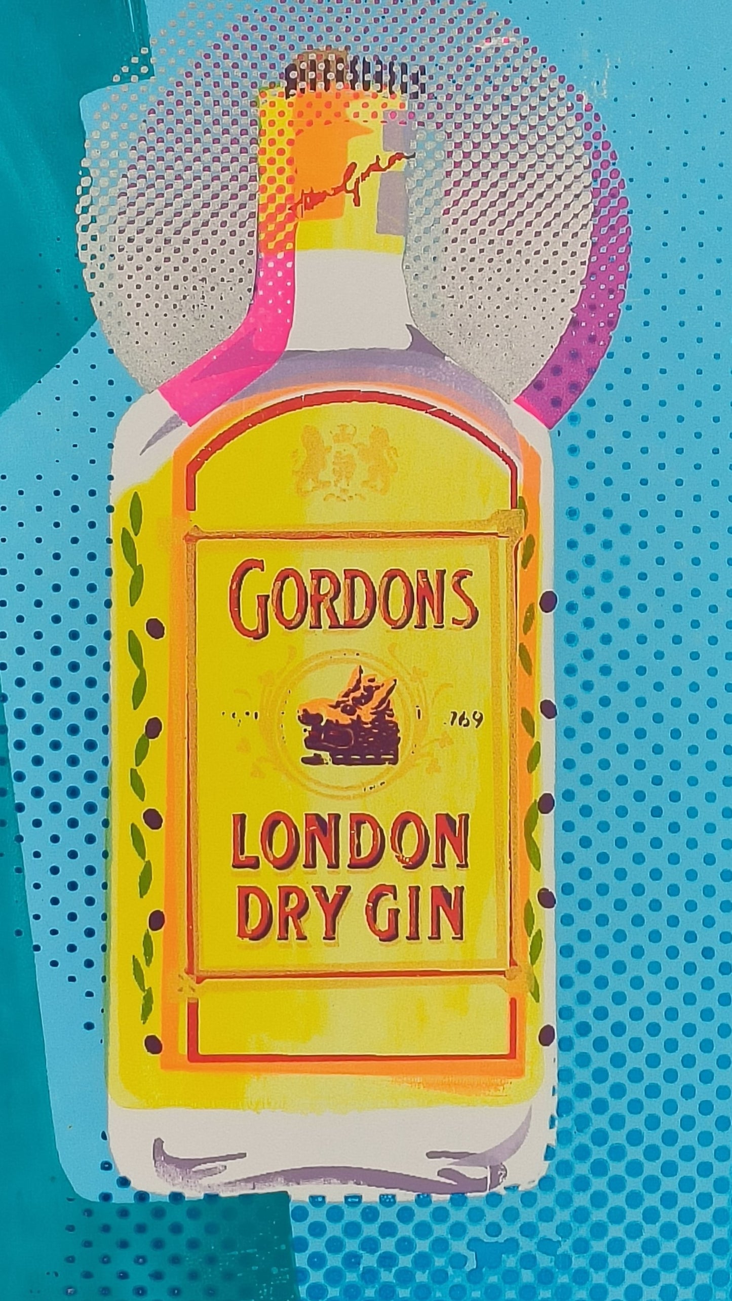 GORDON'S GIN SCREENPRINT (blue) 17/18