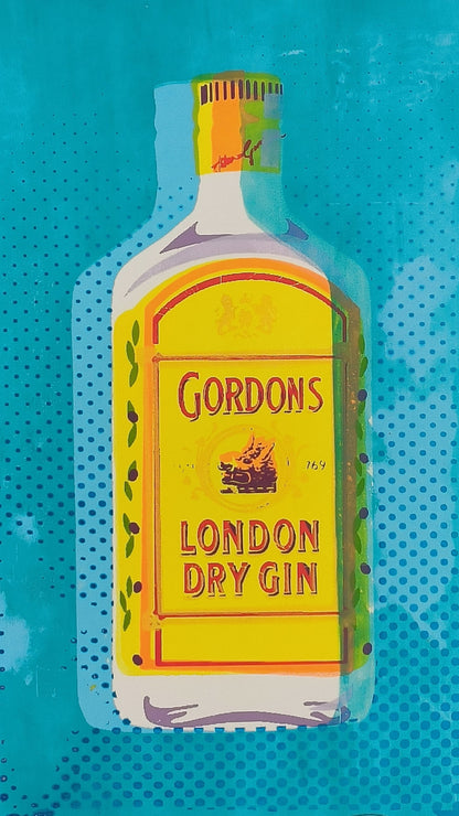 GORDON'S GIN SCREENPRINT (blue) 18/18