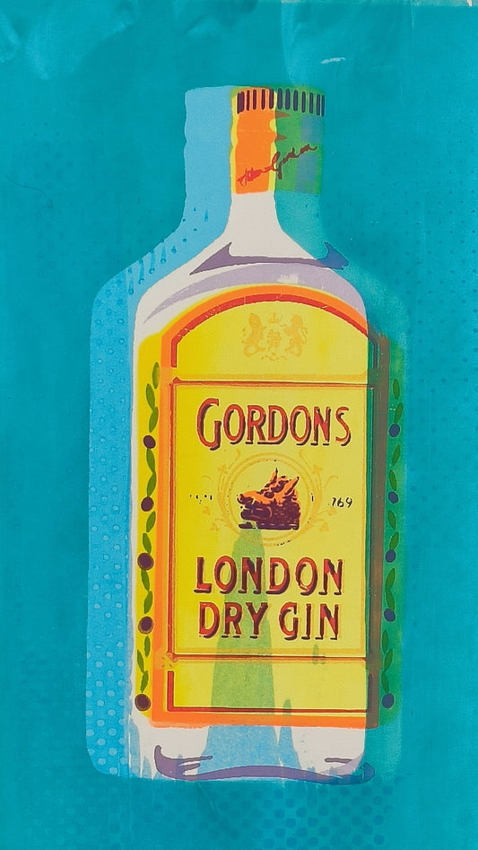 GORDON'S GIN SCREENPRINT (blue) 01/18