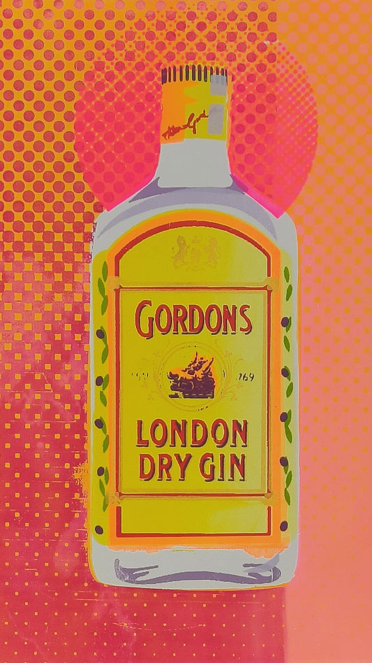 GORDON'S GIN SCREENPRINT (orange) 20/20