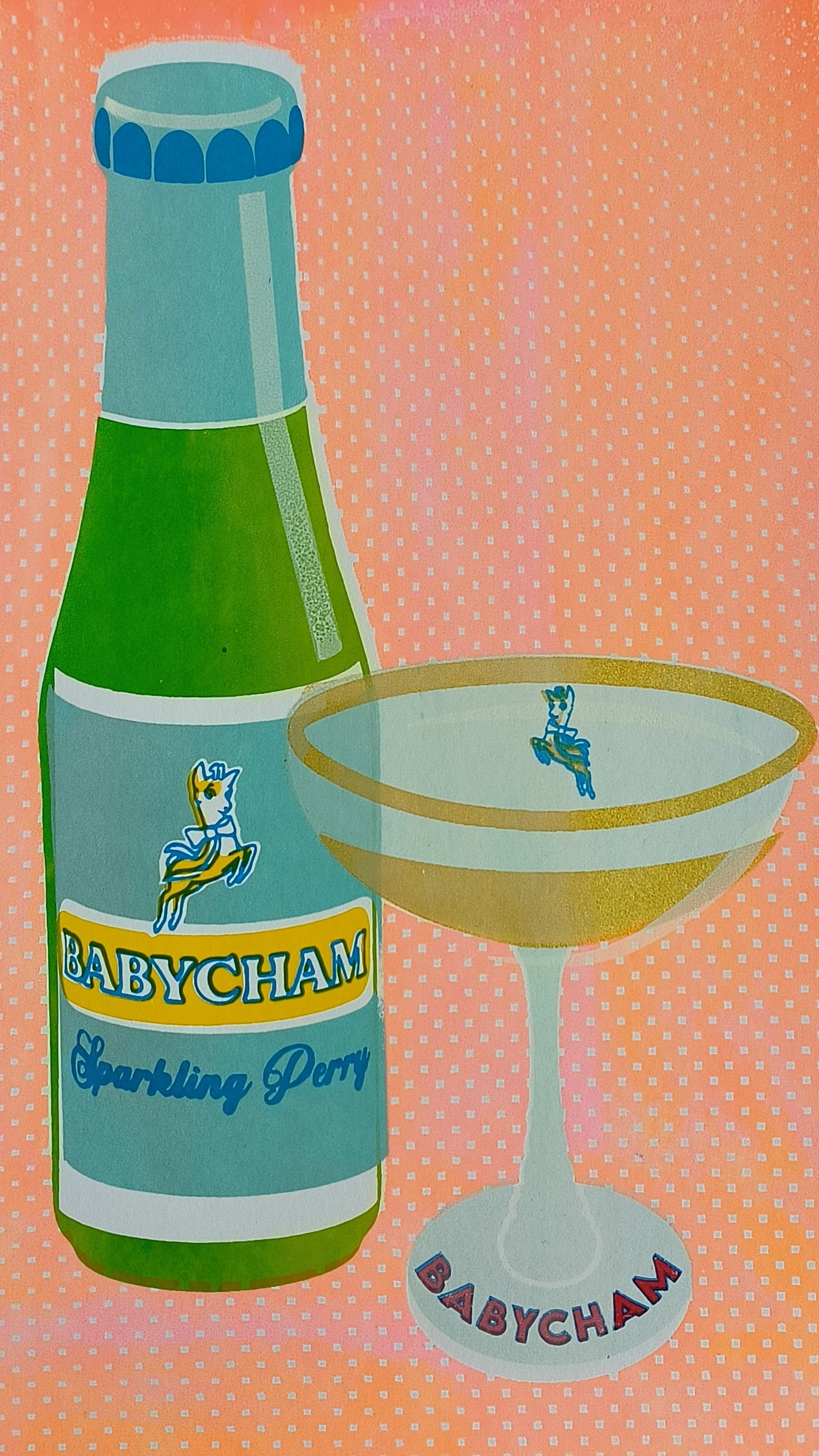 BABYCHAM SCREENPRINT 02/14