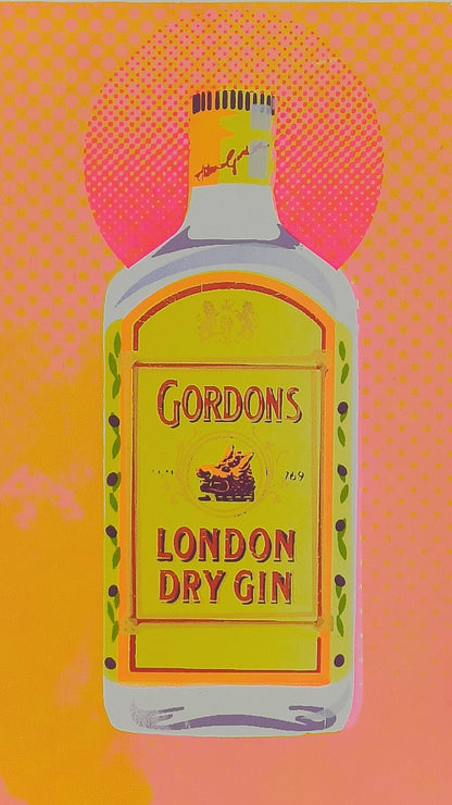 GORDON'S GIN SCREENPRINT (orange) 05/20