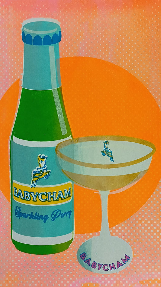 BABYCHAM SCREENPRINT 06/14