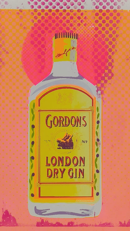 GORDON'S GIN SCREENPRINT (orange) 07/20