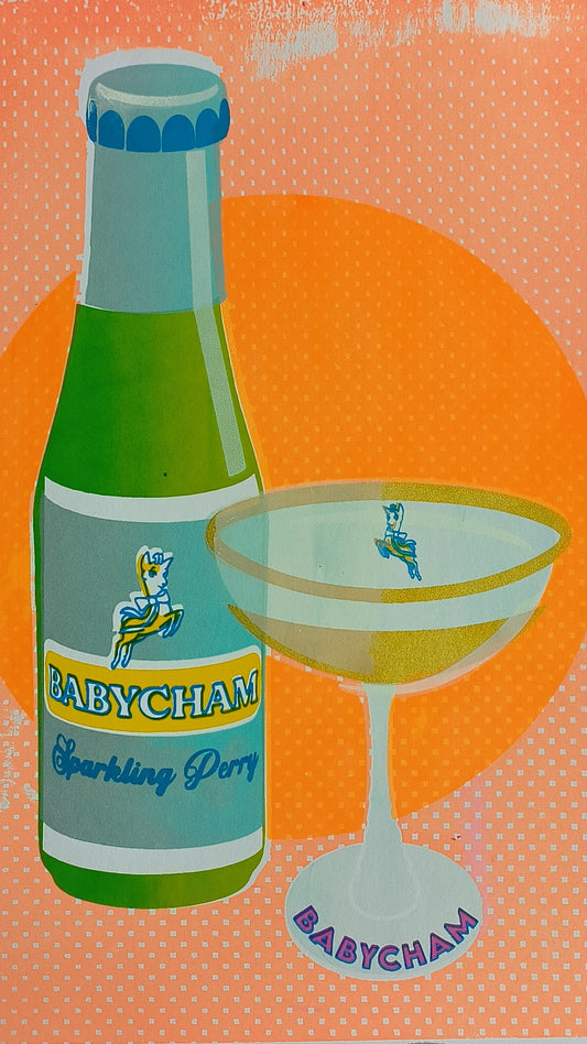 BABYCHAM SCREENPRINT 08/14