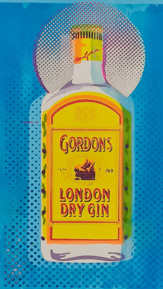GORDON'S GIN SCREENPRINT (blue) 08/18